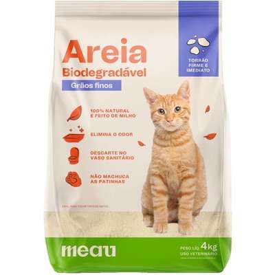 Meau Biodegradável Grãos Finos