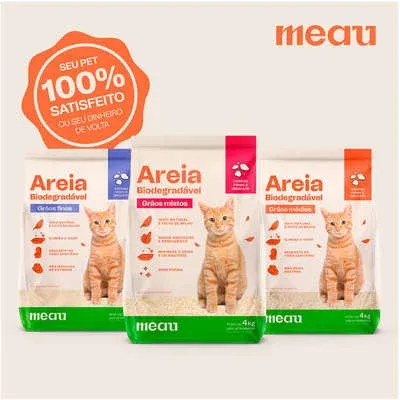 Meau Biodegradável Grãos Mistos