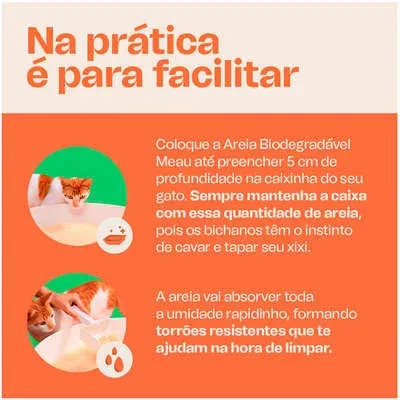 Meau Biodegradável Grãos Mistos